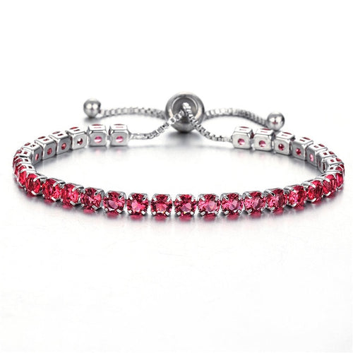 Trendy Girls Adjustable Multi Crystal Bracelet