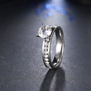 Stainless Steel Engagement Ring