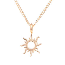 Load image into Gallery viewer, Good Vibes Only Sun Pendant Necklaces