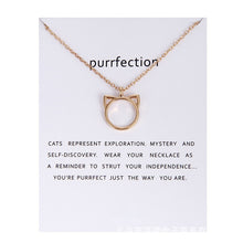 Load image into Gallery viewer, Purrfection Cat Ear Pendant Necklace