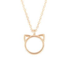 Load image into Gallery viewer, Purrfection Cat Ear Pendant Necklace