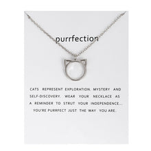 Load image into Gallery viewer, Purrfection Cat Ear Pendant Necklace