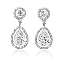 Load image into Gallery viewer, Crystal Teardrop Earrings