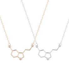 Load image into Gallery viewer, Serotonin Molecule Pendant Necklace