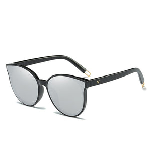 Elegant Flat Top Cat Eye Sunglasses