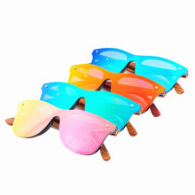 Load image into Gallery viewer, Trendy Girls Retro Wood Sunglasses