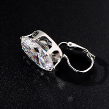 Load image into Gallery viewer, Trendy Girls Big Stone Silver Crystal Earrings