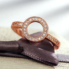 Load image into Gallery viewer, Round Rose Gold Plated Ring