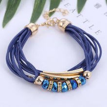 Load image into Gallery viewer, Trendy Girls Luxury Leather Beaded Bracelet