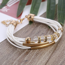 Load image into Gallery viewer, Trendy Girls Luxury Leather Beaded Bracelet