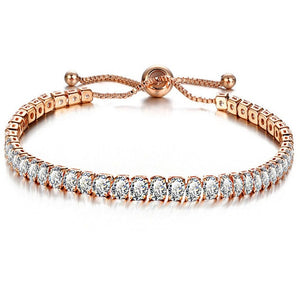 Trendy Girls Adjustable Multi Crystal Bracelet