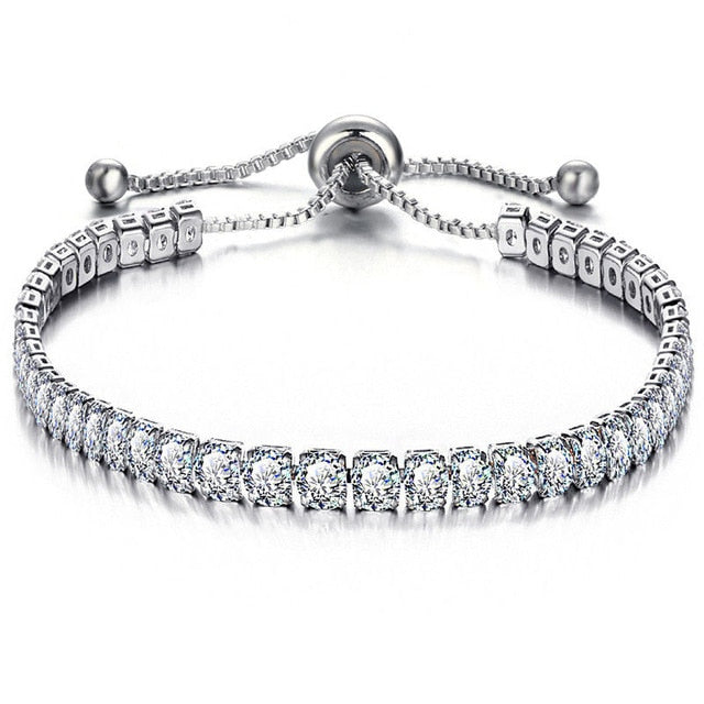 Trendy Girls Adjustable Multi Crystal Bracelet