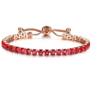 Trendy Girls Adjustable Multi Crystal Bracelet