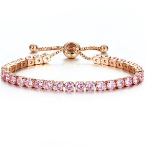 Trendy Girls Adjustable Multi Crystal Bracelet