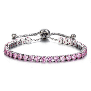 Trendy Girls Adjustable Multi Crystal Bracelet