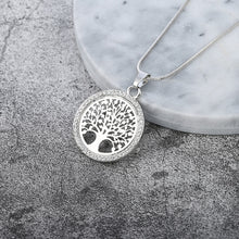 Load image into Gallery viewer, Tree of Life Crystal Pendant Necklace