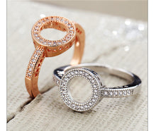 Load image into Gallery viewer, Round Rose Gold Plated Ring