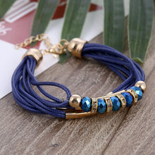 Load image into Gallery viewer, Trendy Girls Luxury Leather Beaded Bracelet