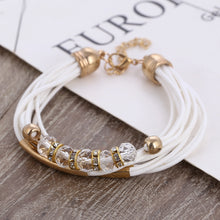 Load image into Gallery viewer, Trendy Girls Luxury Leather Beaded Bracelet