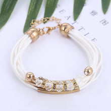 Load image into Gallery viewer, Trendy Girls Luxury Leather Beaded Bracelet