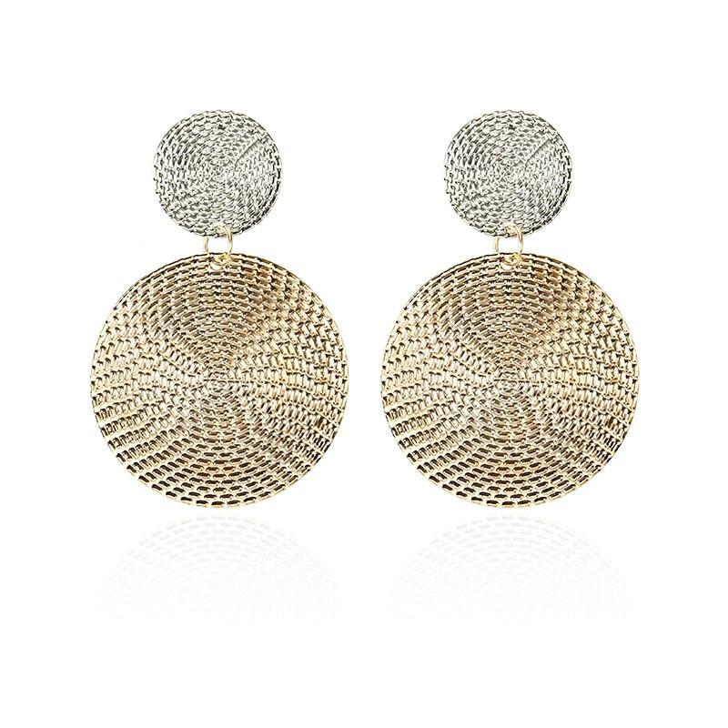 Trendy Girls Vintage Round Earrings