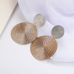 Trendy Girls Vintage Round Earrings