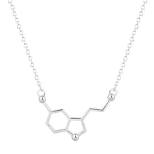 Load image into Gallery viewer, Serotonin Molecule Pendant Necklace