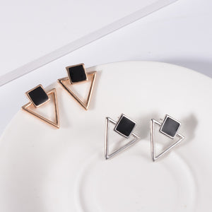 Trendy Girls Elegant Triangle Earrings